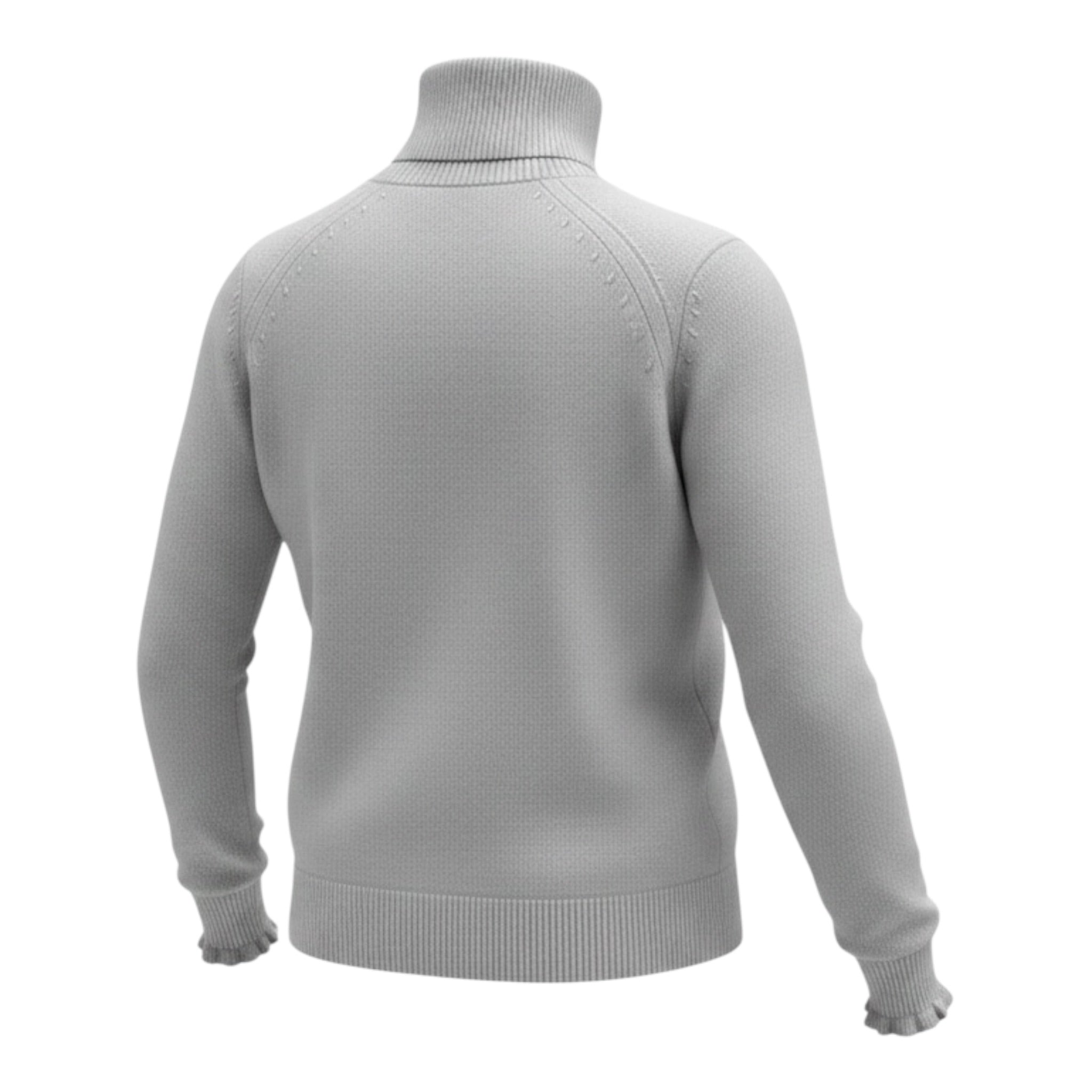 Imperial Maglia Collo Alto tinta unita Grigio per Bambina NB42230G80 GRIGIO IMPERIAL 