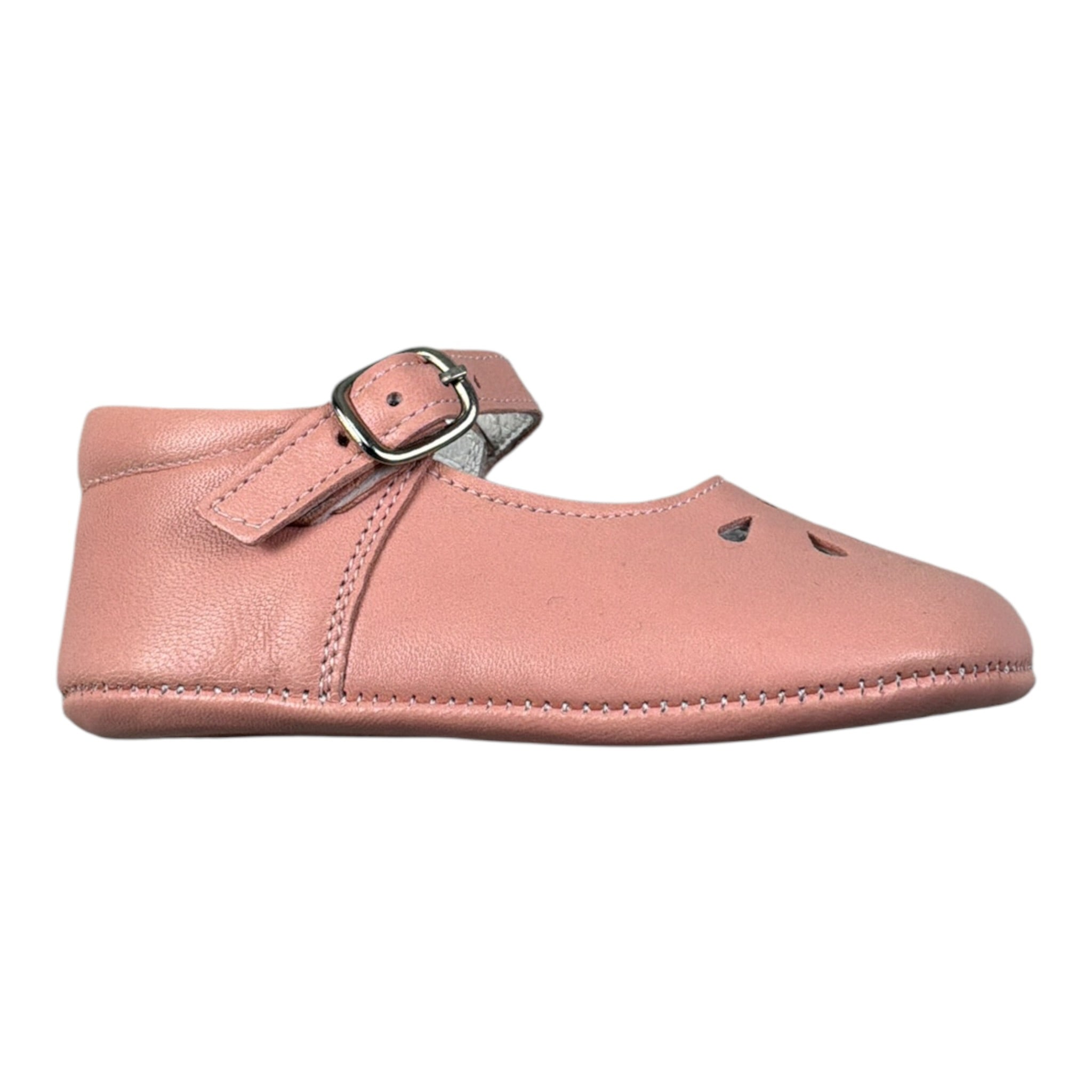 Indice Ballerine Tinta Uita con Fibia Rosa per Neonata 329 ROSA INDICE 