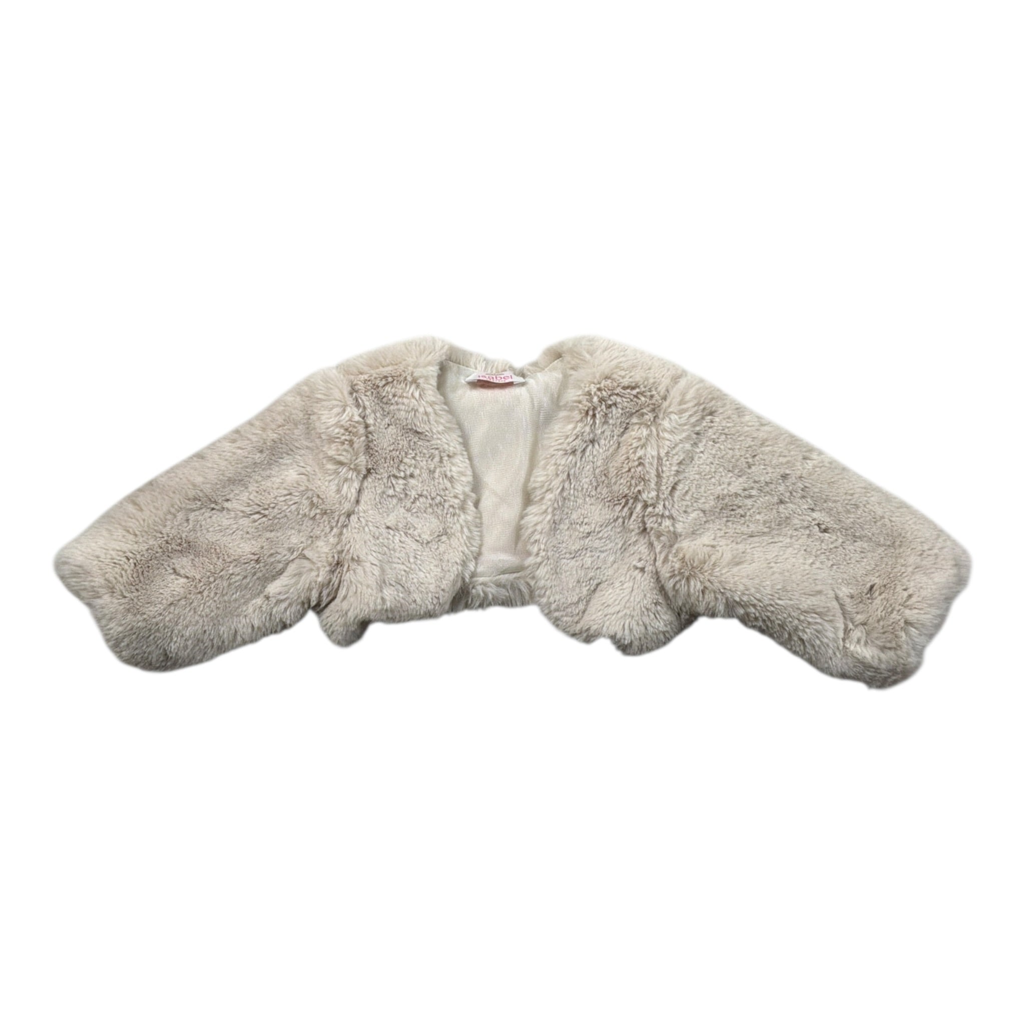 Isabel Coprispalle In Pelliccia tinta unita Beige per Bambina IS6430NJ BEIGE ISABEL 