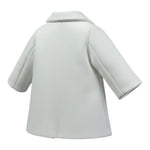 Isabel & Martinez Cappotto tinta unita con Bottoni Bianco per Neonata IM24A278 BIANCO ISABEL & MARTINEZ 