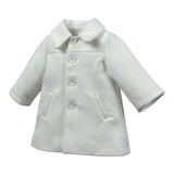 Isabel & Martinez Cappotto tinta unita con Bottoni Bianco per Neonata IM24A278 BIANCO ISABEL & MARTINEZ 