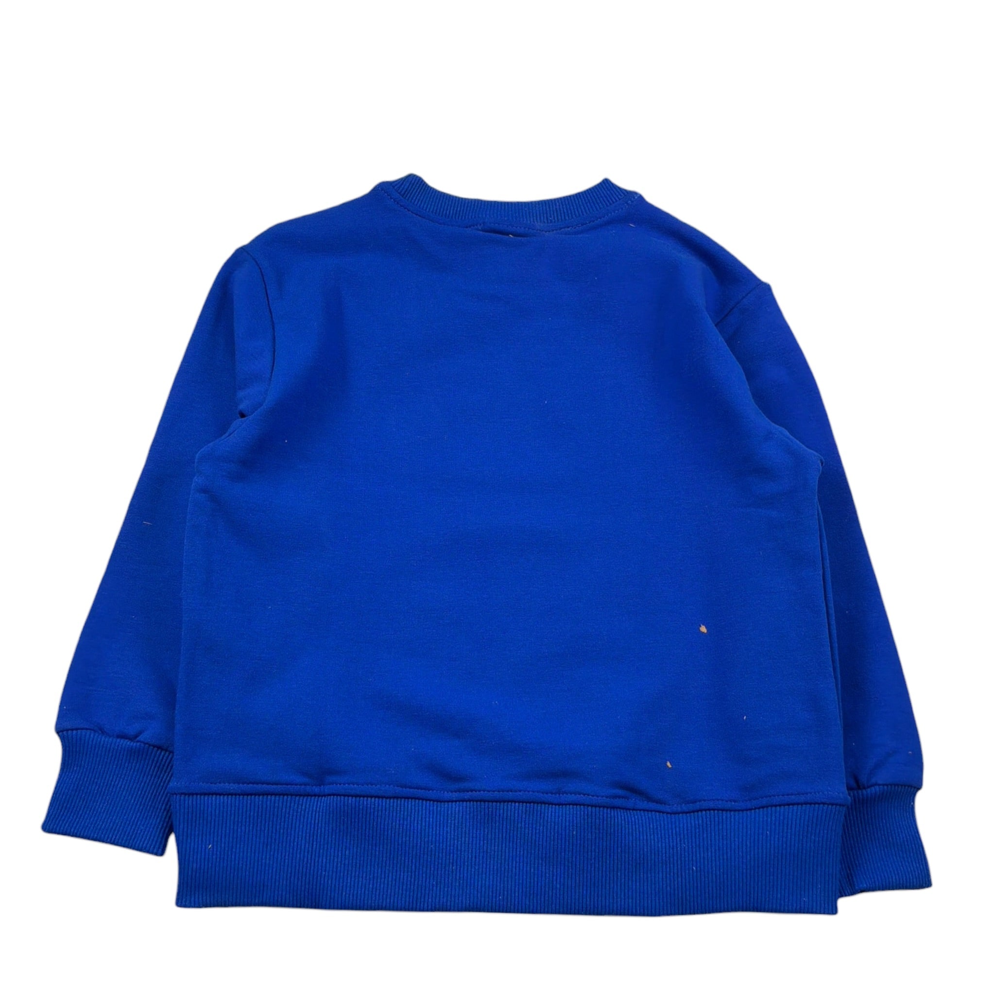 Italian Brainrot Felpa tinta unita Girocollo con Stampa Blu per Bambino F5IBJBBSW018 BLU ITALIAN BRAINROT 
