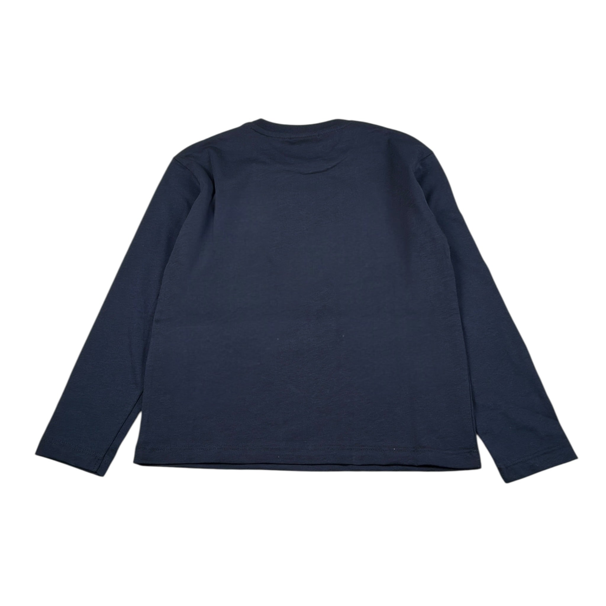 Italian Brainrot Shirt tinta unita Girocollo con Stampa Blu per Bambino F5IBJBTH013 BLU ITALIAN BRAINROT 