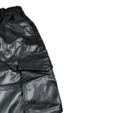 J'Aime' Pantalone Ecopelle tinta unita con Elastico Nero per Bambina 5353G NERO J'AIME' 