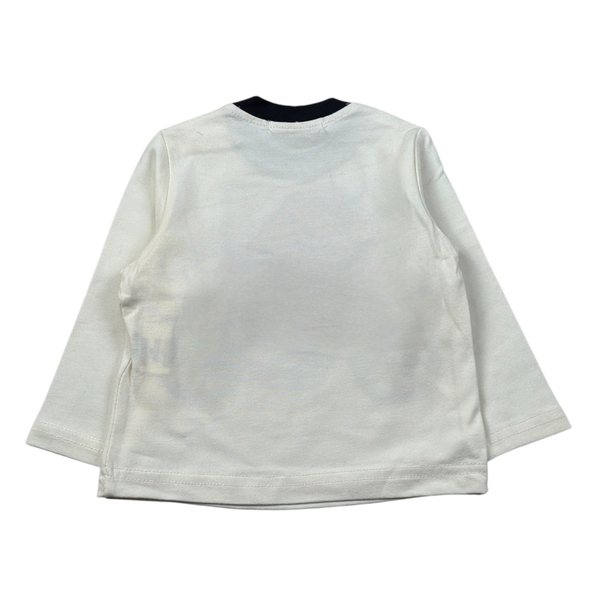 Jackie Law Shirt Girocollo tinta unita con Stampe Bianco per Neonato 60842N BIANCO JACKIE LAW 