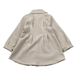 Janice Abito Manica Lunga tinta unita Beige per Bambina JN639N BEIGE JANICE 