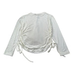 Janice Maglia tinta unita con Arriccio Bianco per Bambina JN880R BIANCO JANICE 