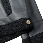Janice Giubbino Ecopelle Modello Montone Nero per Bambina JN894R NERO JANICE 