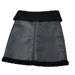 Janice Gonna Ecopelle tinta unita con Pelliccia Nero per Bambina JN895R NERO JANICE 