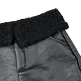 Janice Gonna Ecopelle tinta unita con Pelliccia Nero per Bambina JN895R NERO JANICE 