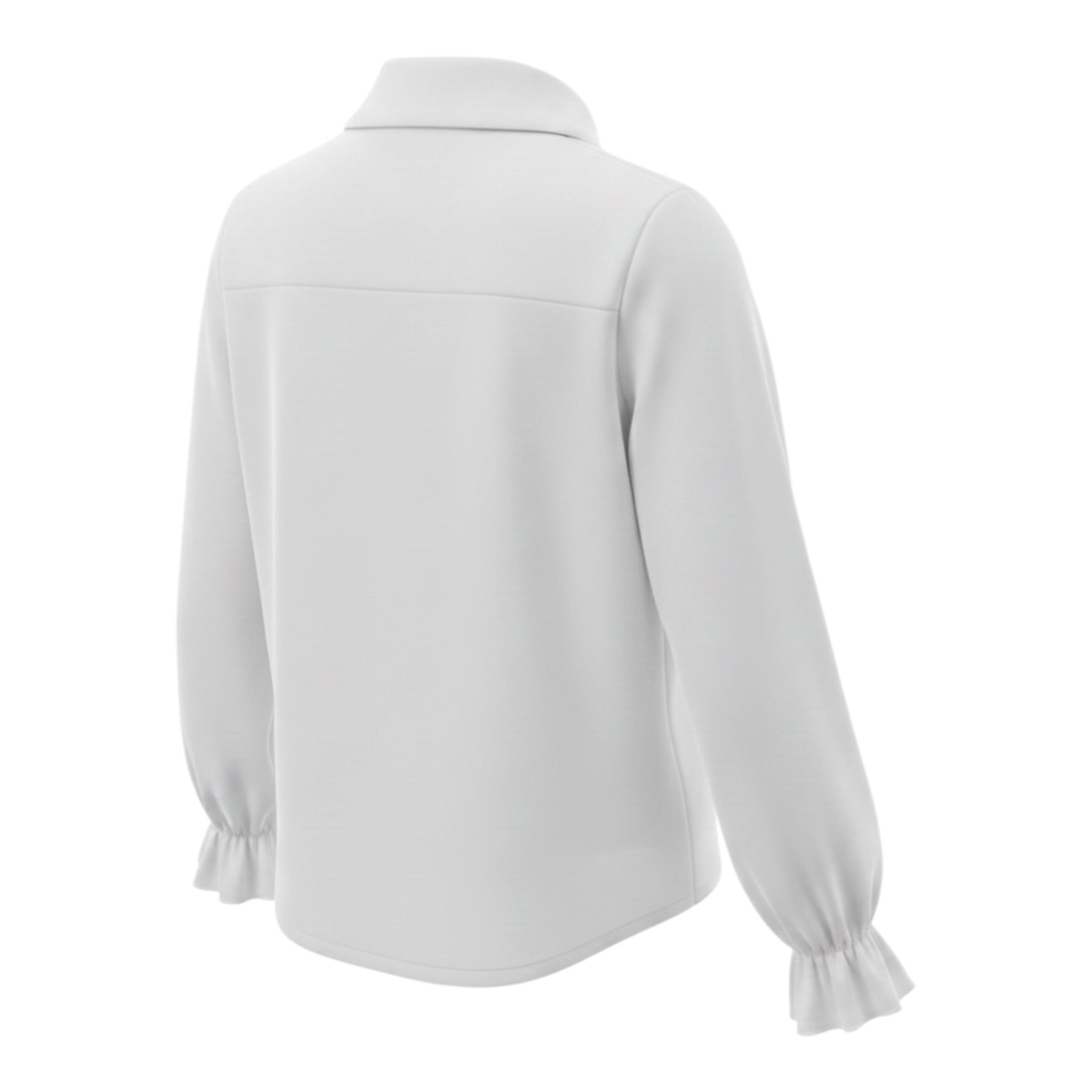 Janice Camicia tinta unita con Colletto Bianco per Bambina JN910B BIANCO JANICE 