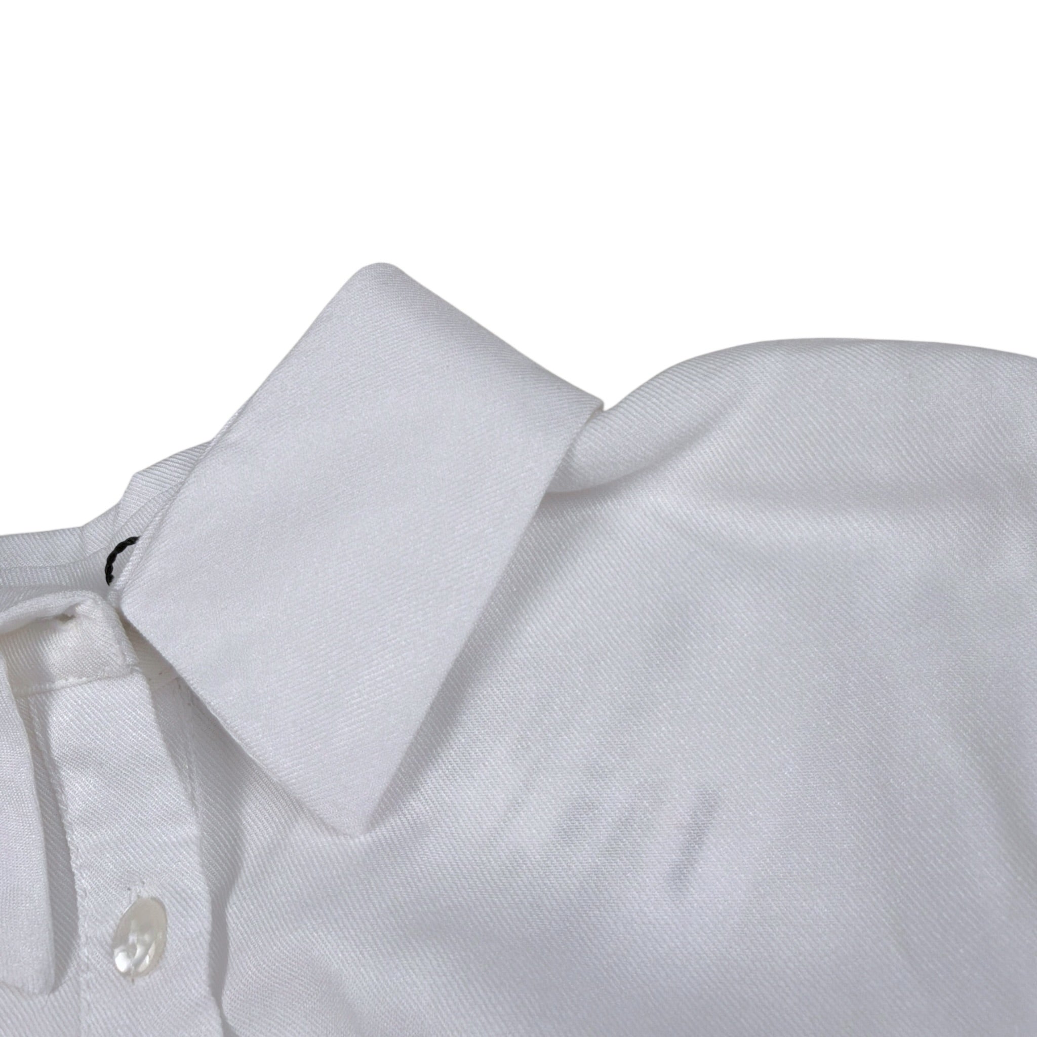 Janice Camicia tinta unita con Colletto Bianco per Bambina JN910B BIANCO JANICE 
