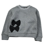 Janice Felpa tinta unita con Brillantini Grigio per Bambina JN951B GRIGIO JANICE 