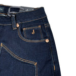 Jeckerson Jeans tinta unita con Girovita Regolabile Blu per Bambino J4403 BLU JECKERSON 