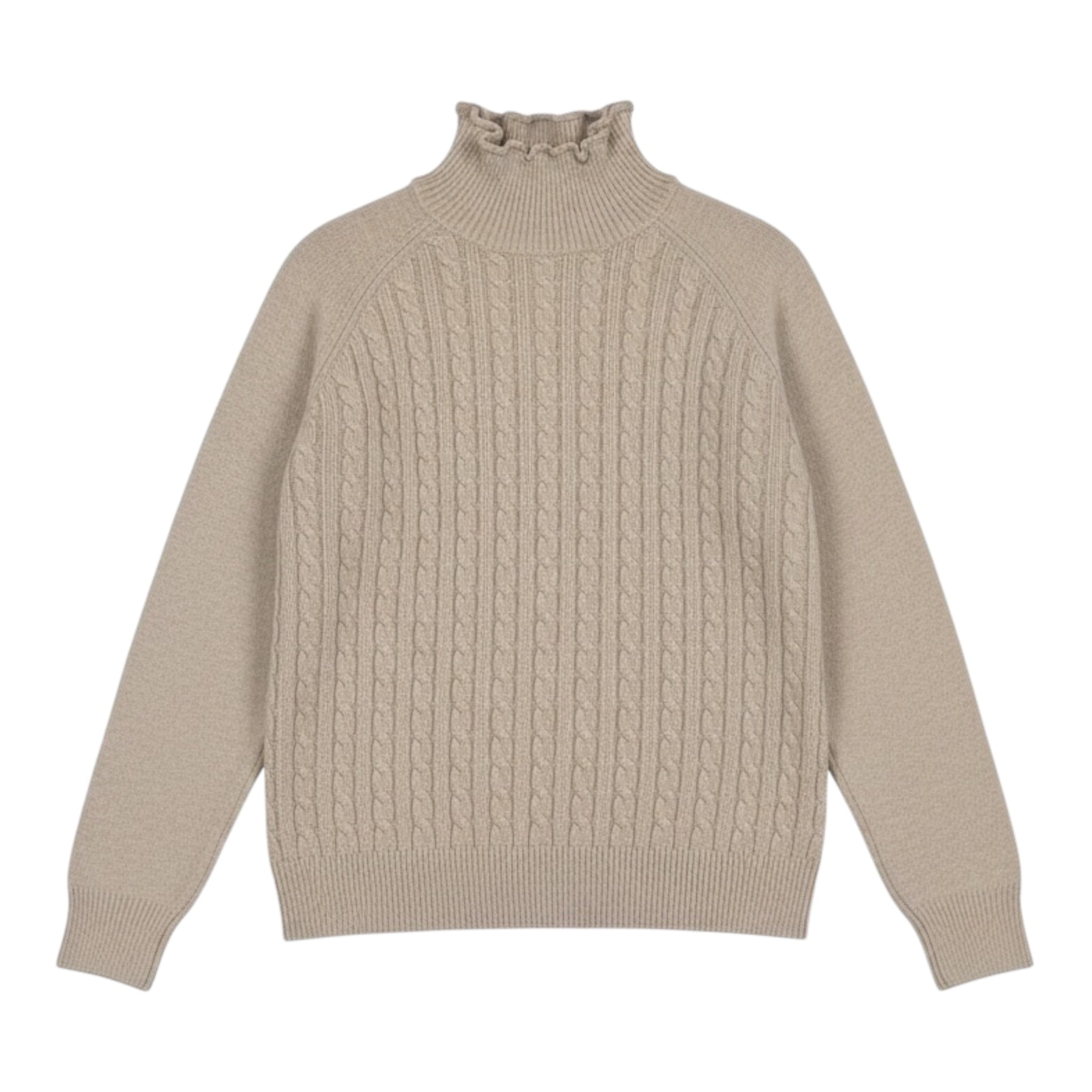 Jeckerson Maglia tinta unita Collo Alto Beige per Bambino J4655W25 BEIGE JECKERSON 