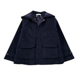 Jeckerson Cappotto tinta unita con Cappuccio Blu per Bambino JB4274 BLU JECKERSON 