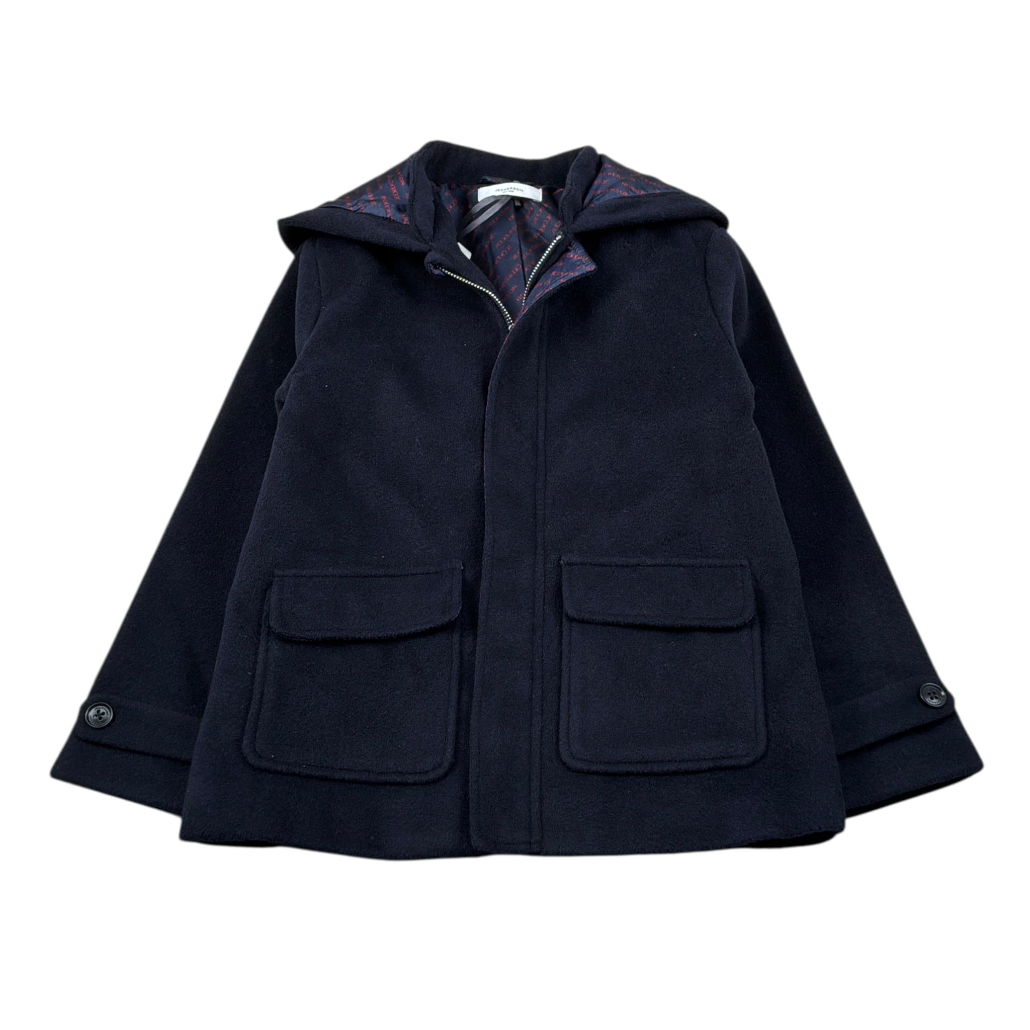 Jeckerson Cappotto tinta unita con Cappuccio Blu per Neonato JB4274N BLU JECKERSON 