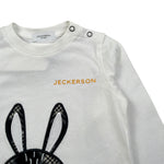 Jeckerson Shirt Girocollo tinta unita Cn Ricami Bianco per Bambino JB4339 BIANCO JECKERSON 