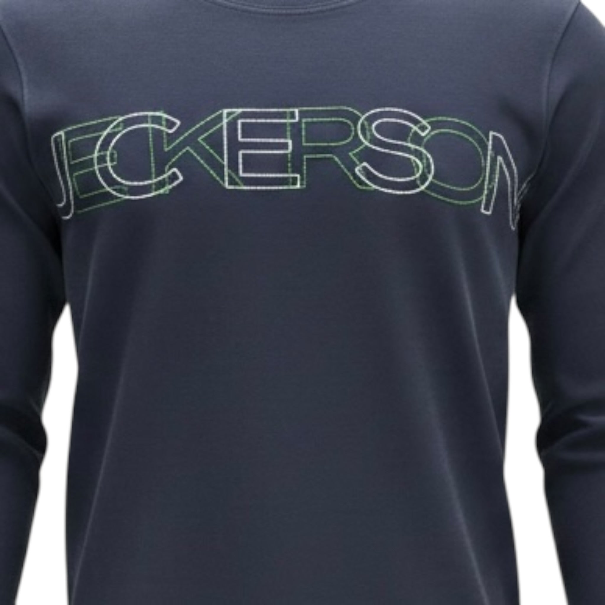 Jeckerson Shirt Girocollo tinta unita con Stampa Blu per Neonato JB5006W25N BLU JECKERSON 