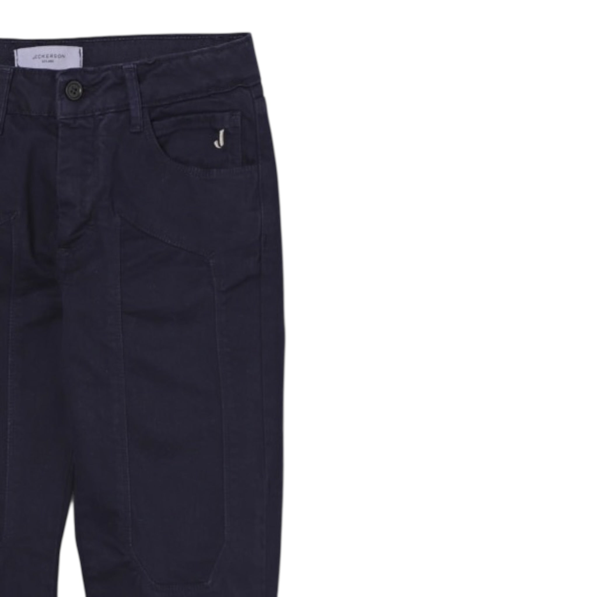 Jeckerson Pantalone tinta unita con Girovita Regolabile Blu per Bambino JB5011W25 BLU JECKERSON 