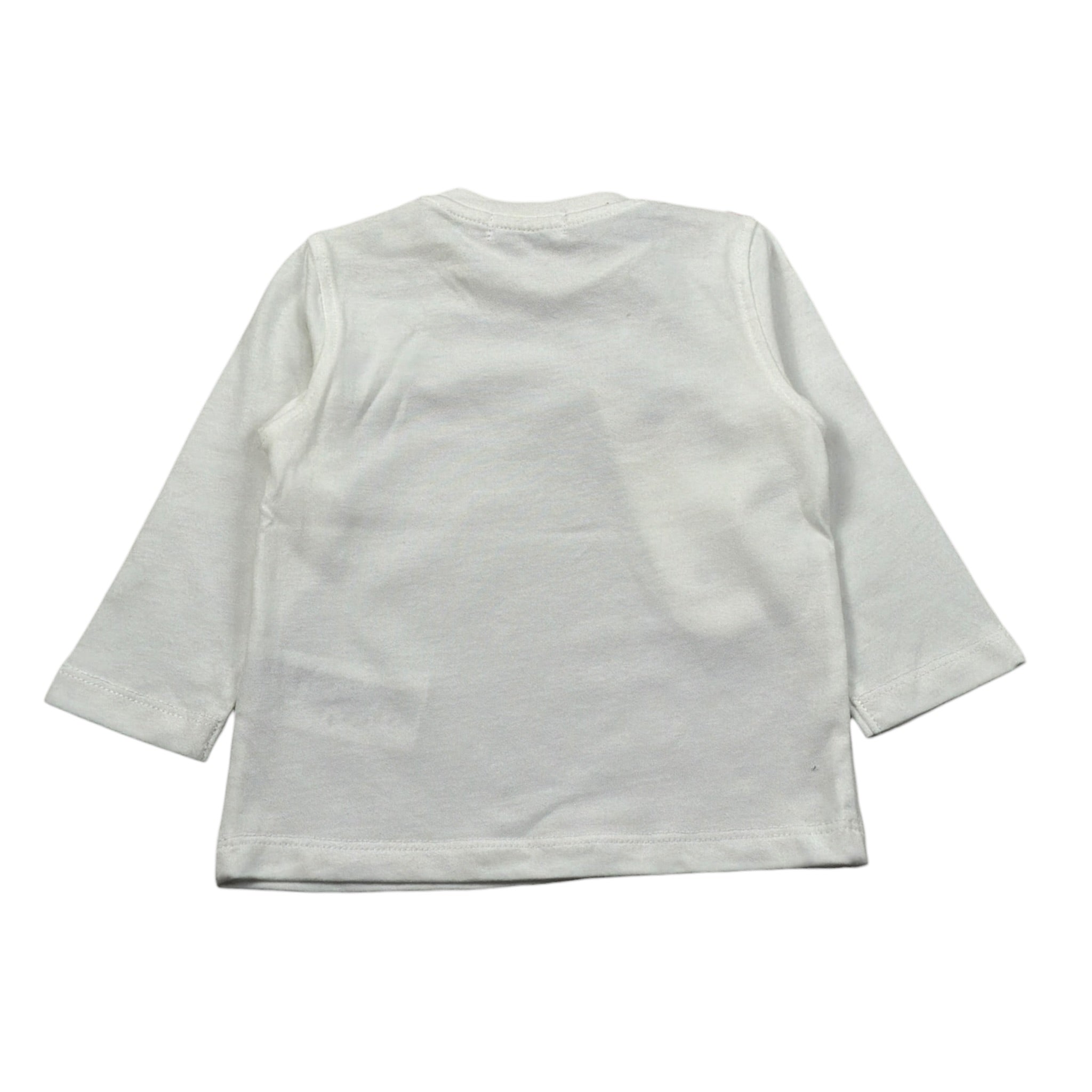 Jeckerson Shirt Girocollo tinta unita con Logo Bianco per Bambino JN4337J BIANCO JECKERSON 