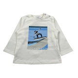 Jeckerson Shirt Girocollo tinta unita con Stampa Bianco per Bambino JN4351J BIANCO JECKERSON 