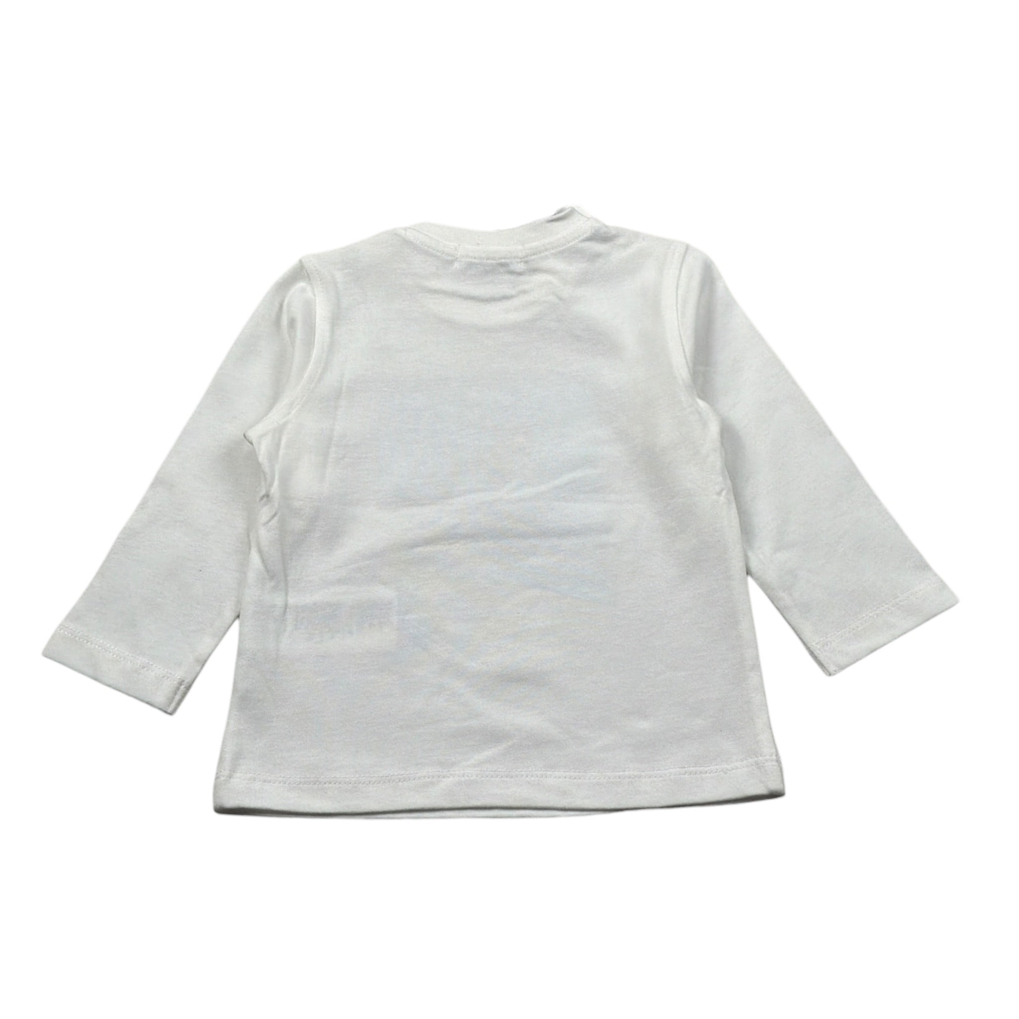 Jeckerson Shirt Girocollo tinta unita con Stampa Bianco per Bambino JN4351J BIANCO JECKERSON 