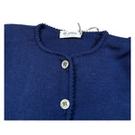 Jesurum Cardigan tinta unita con Bottoni Blu per Bambina 090230 BLU JESURUM 