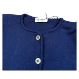 Jesurum Cardigan tinta unita con Bottoni Blu per Bambina 090230 BLU JESURUM 