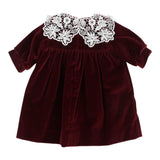 Jesurum Abito Manica Lunga tinta unita Bordeaux per Neonata RUBINO BORDEAUX JESURUM 