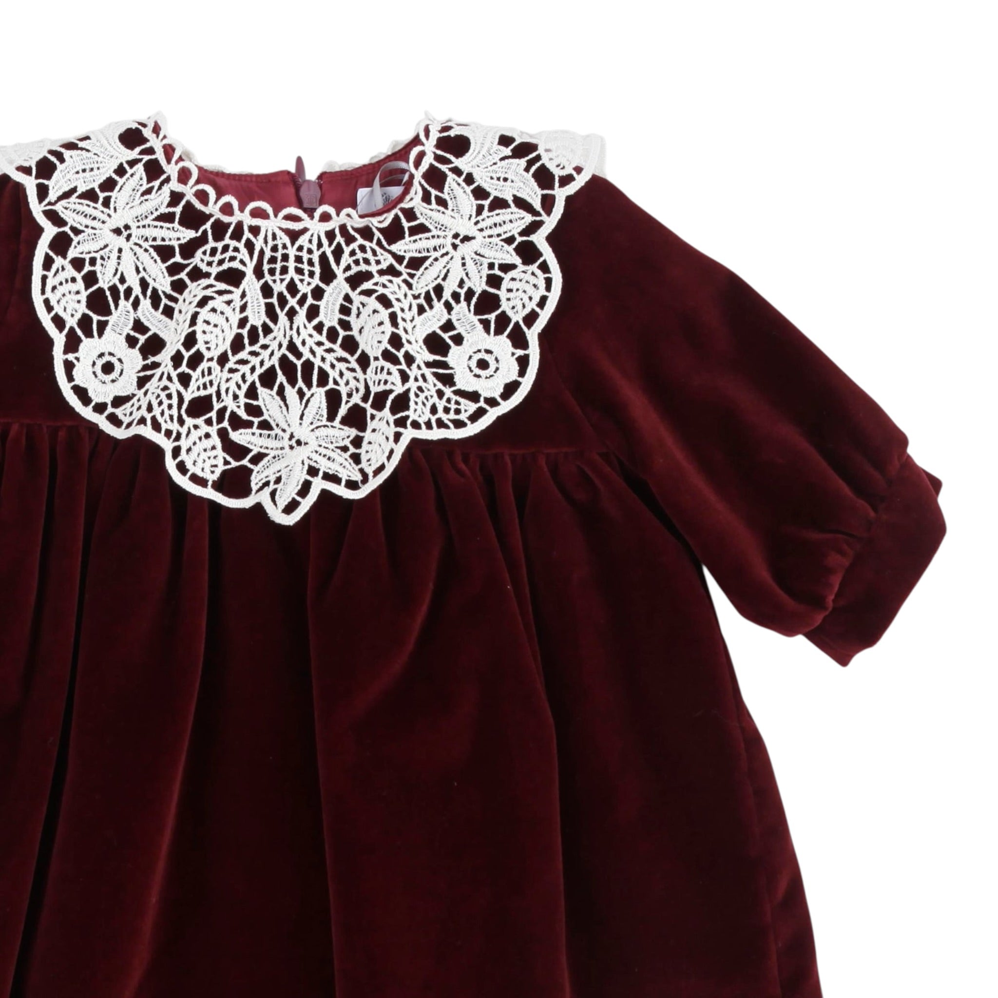 Jesurum Abito Manica Lunga tinta unita Bordeaux per Neonata RUBINO BORDEAUX JESURUM 