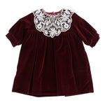 Jesurum Abito Manica Lunga tinta unita Bordeaux per Neonata RUBINO BORDEAUX JESURUM 