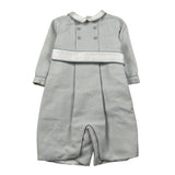 Jesvrvm Tutina Elegante tinta unita Manica Lunga Azzurro per Neonato CBPG03 AZZURRO JESVRVM 