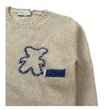 J.O. Milano Maglia Girocollo tinta unita con Ricami Beige per Neonato 563A3 BEIGE J.O. MILANO 