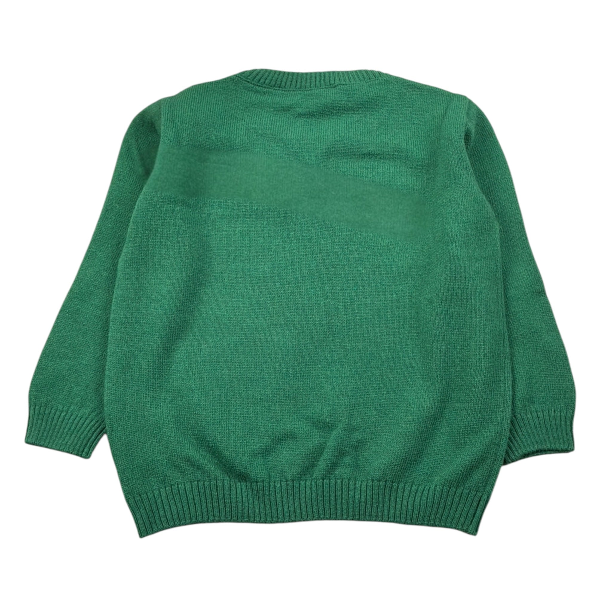J.O. Milano Maglia tinta unita con Stampa Verde per Bambino 563I2 VERDE J.O. MILANO 
