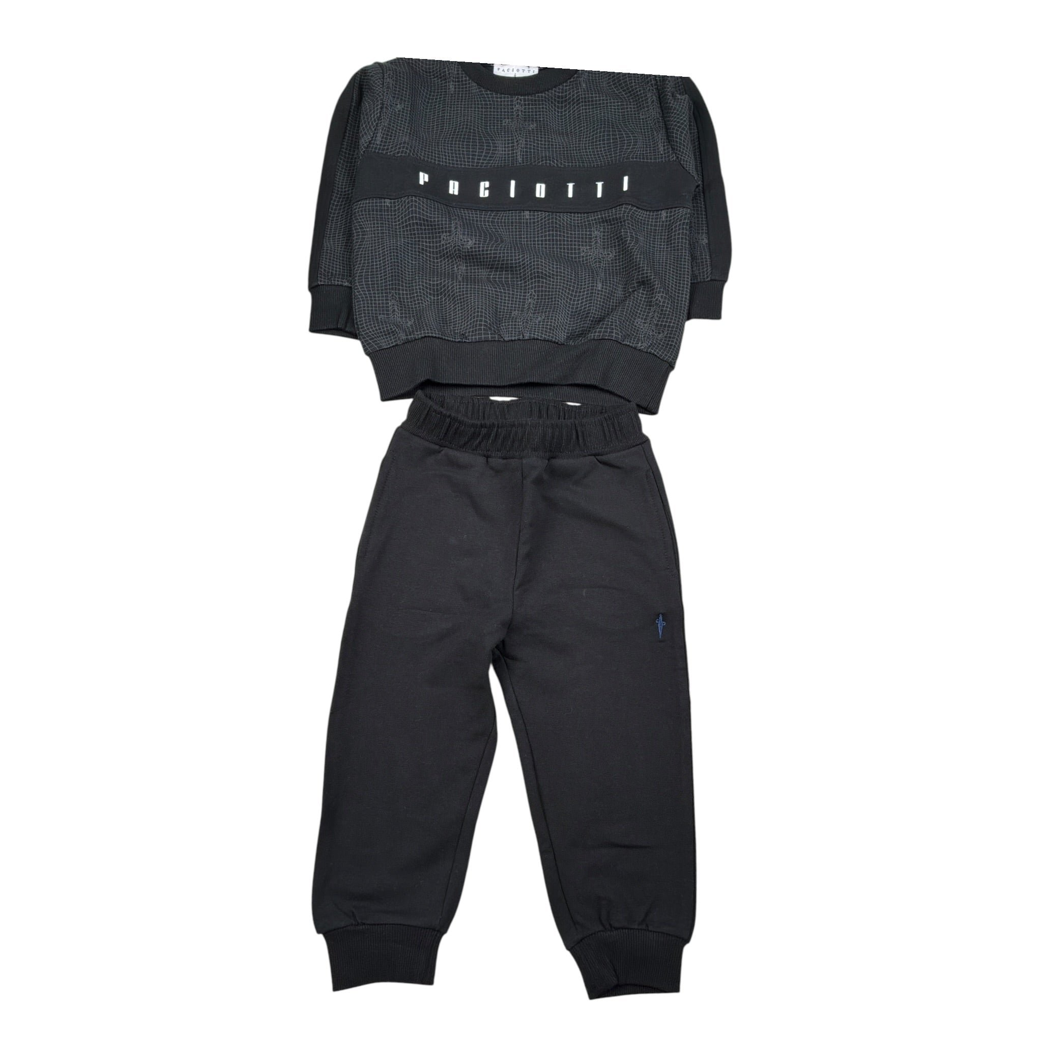 Cesare Paciotti Completo 2 Pezzi Felpa-Pantalone tinta unita Nero per Neonato COMP6313BXX NERO CESARE PACIOTTI 