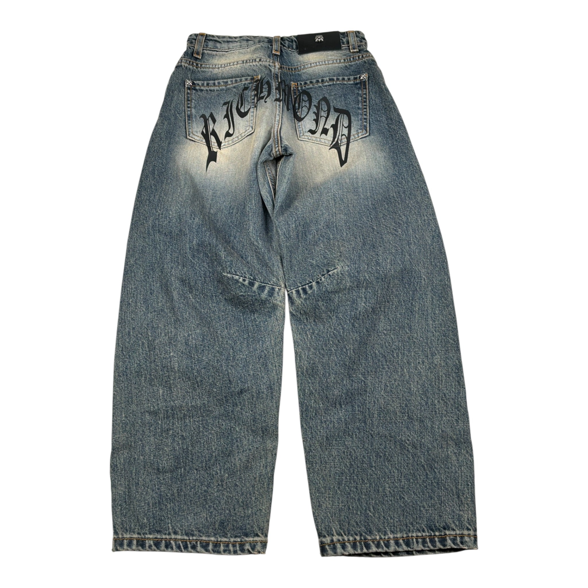 John Richmond Jeans tinta unita con Girovita Regolabile Azzurro per Bambino EBA26150JE AZZURRO JOHN RICHMOND 