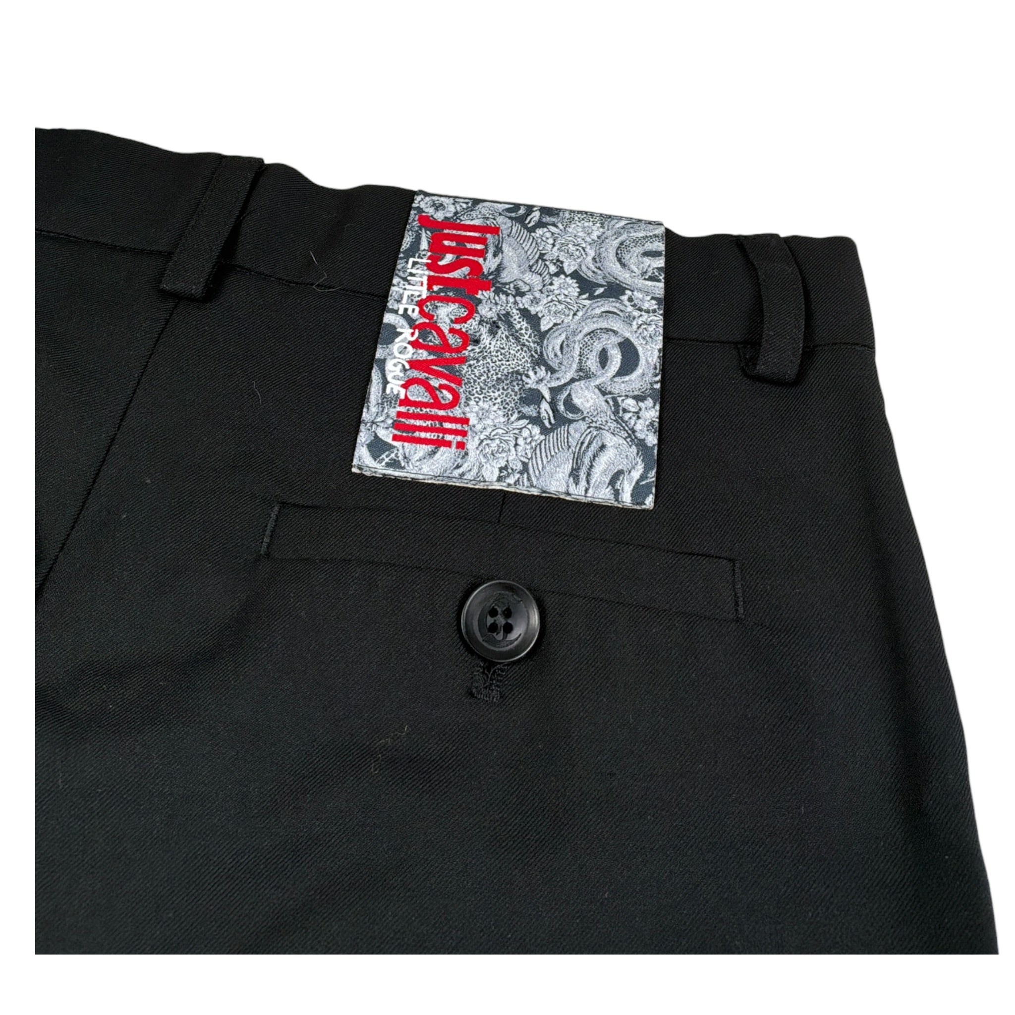 Just Cavalli Pantalone tinta unita con Girovita Regolabile Nero per Bambina JBA26163PA NERO JUST CAVALLI 