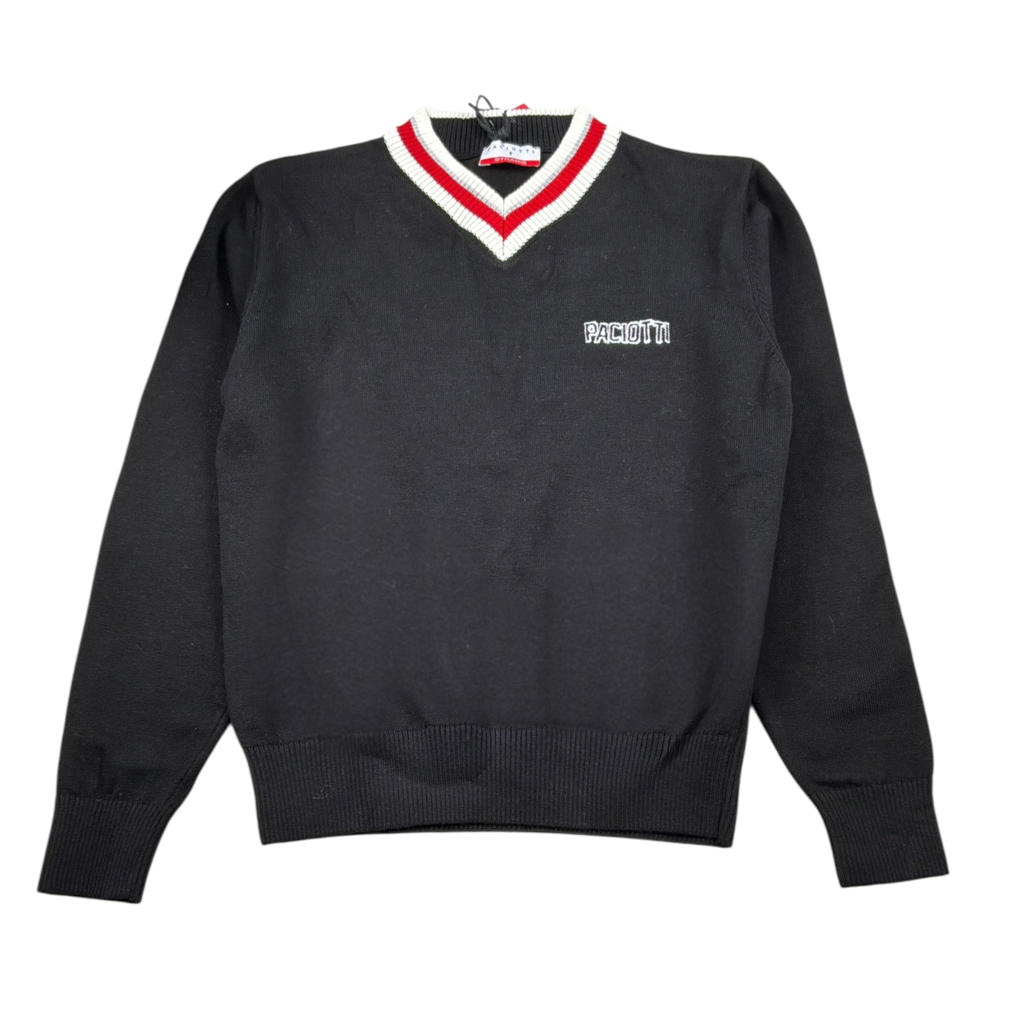 Cesare Paciotti Maglia tinta unita con Scollo A V Nero per Bambino MGP6301J NERO CESARE PACIOTTI 
