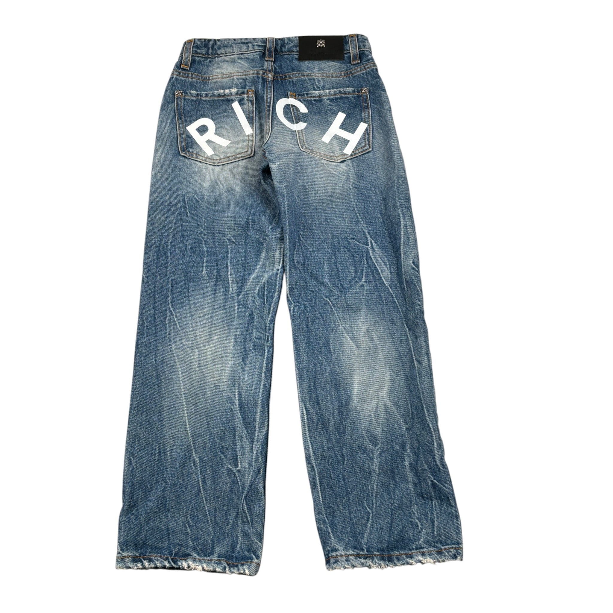 John Richmond Jeans tinta unita con Girovita Regolabile Azzurro per Bambino RBA16148JE AZZURRO JOHN RICHMOND 