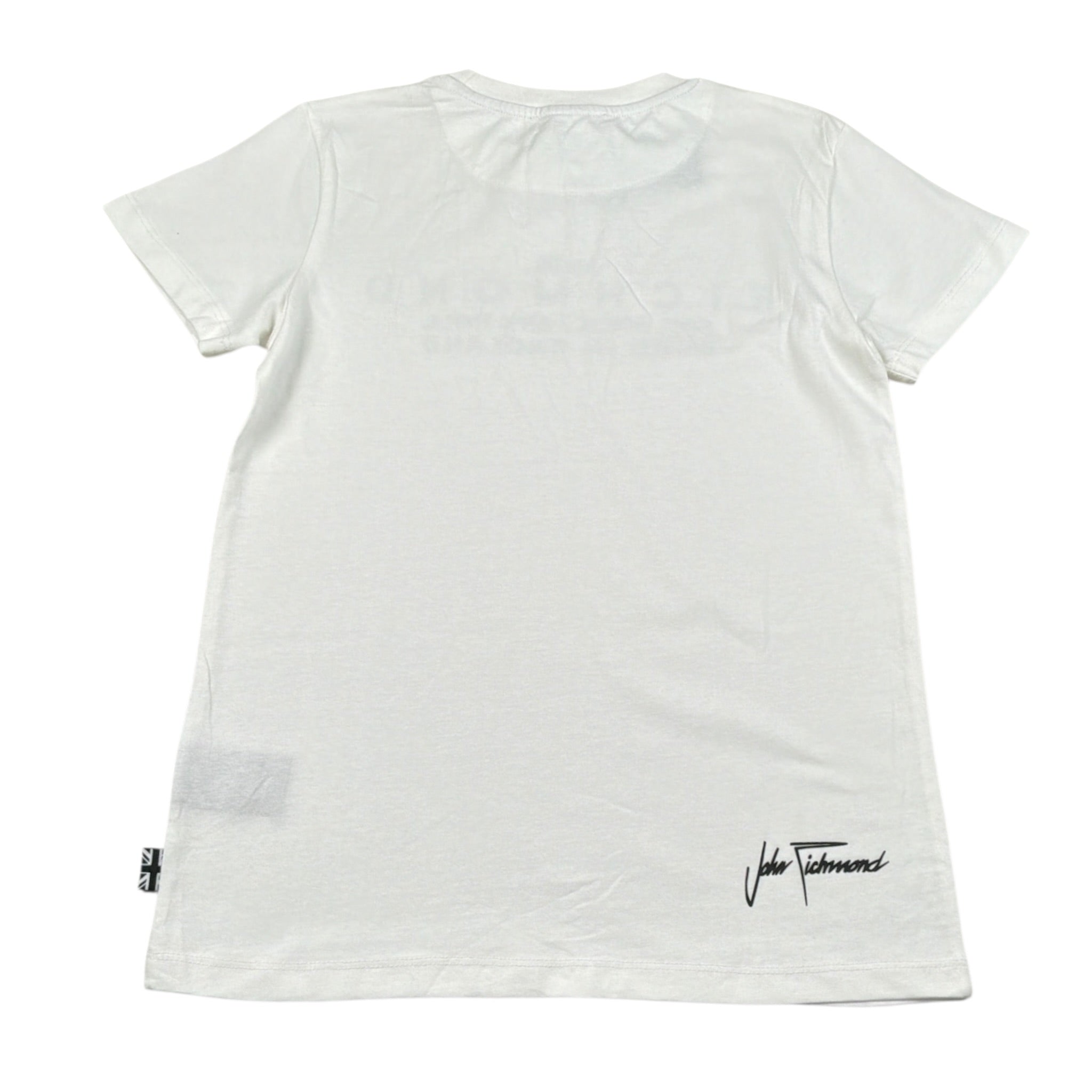John Richmond T-Shirt tinta unita con Stampa Bianco per Bambino RBA24043TS BIANCO JOHN RICHMOND 