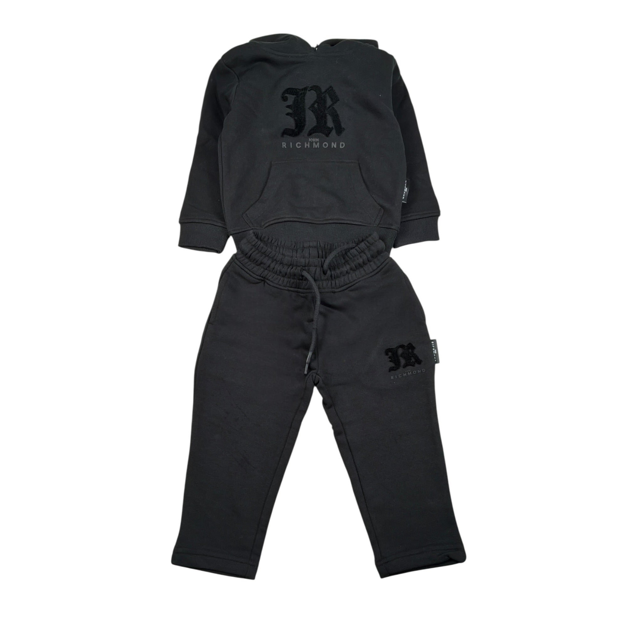 John Richmond Completo 2Pz Felpa-Pantalone Nero per Neonato RBA25005CFN NERO JOHN RICHMOND 
