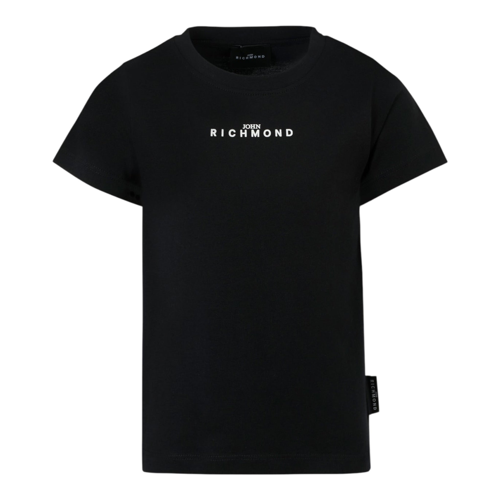 John Richmond T-Shirt tinta unita con Stampa Nero per Bambino RBA25010TS NERO JOHN RICHMOND 