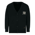 John Richmond Cardigan tinta unita con Ricami Nero per Bambino RBA25012CD NERO JOHN RICHMOND 