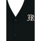 John Richmond Cardigan tinta unita con Ricami Nero per Bambino RBA25012CD NERO JOHN RICHMOND 