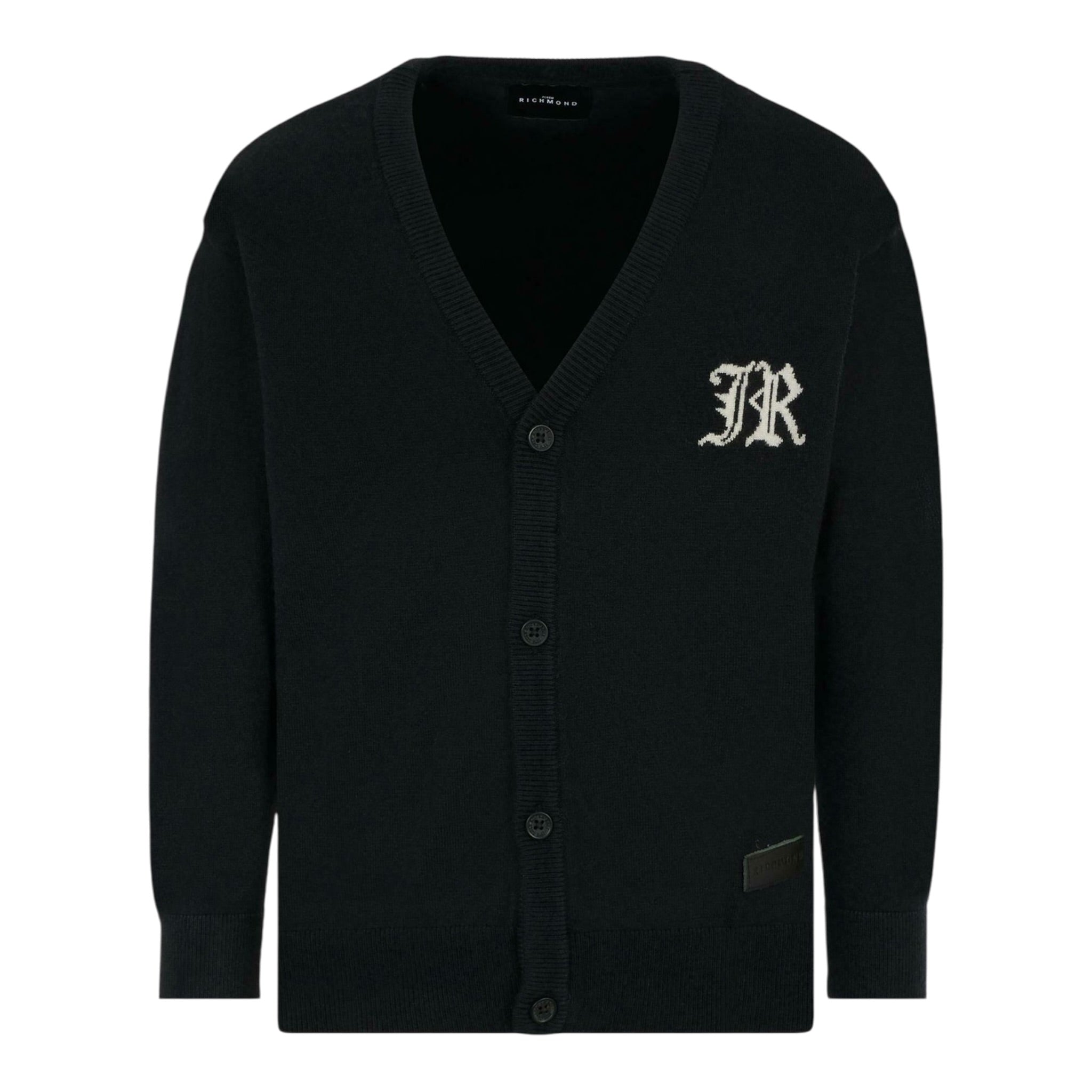 John Richmond Cardigan tinta unita con Ricami Nero per Neonato RBA25012CDNXX NERO JOHN RICHMOND 