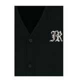 John Richmond Cardigan tinta unita con Ricami Nero per Bambino RBA25012CDX NERO JOHN RICHMOND 