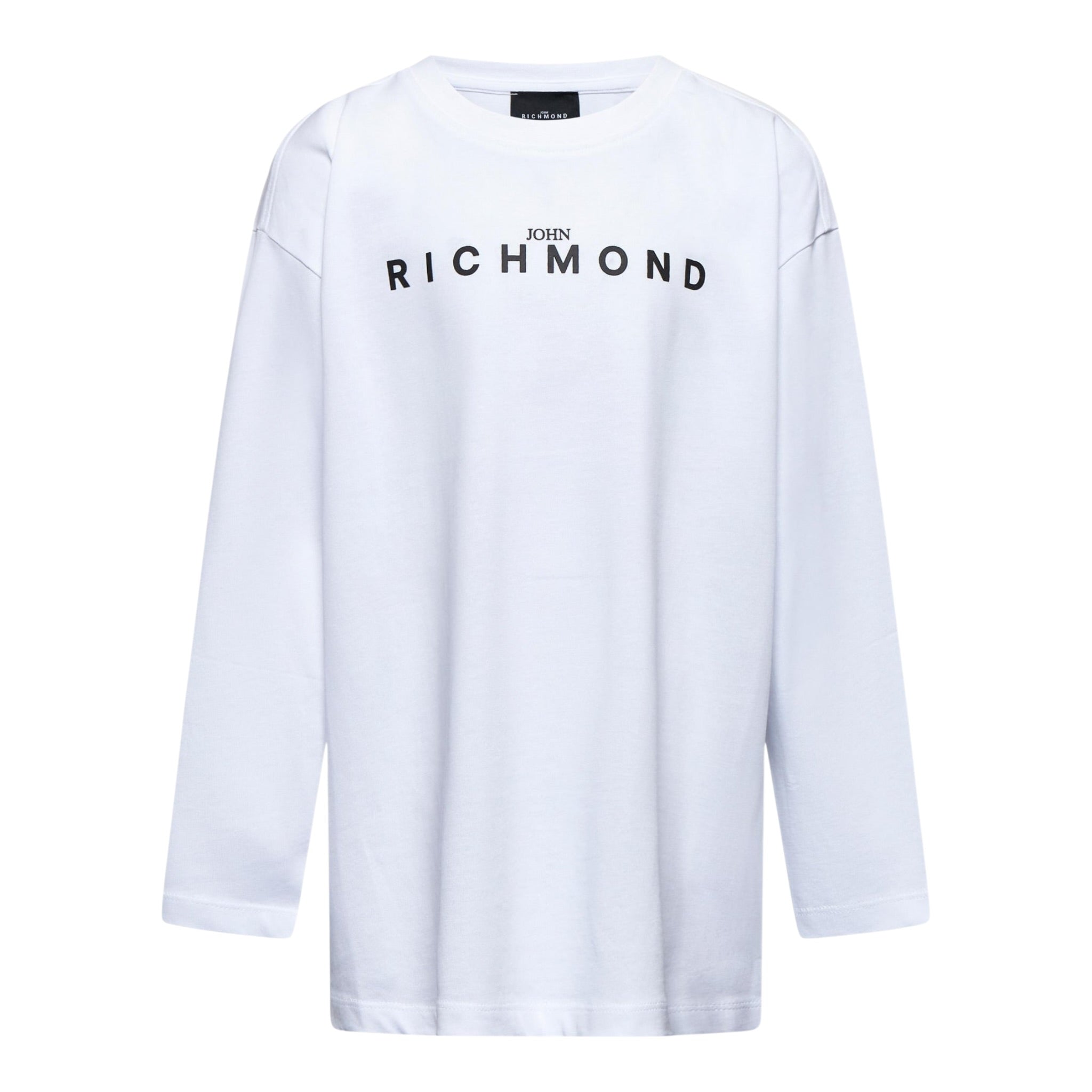 John Richmond Shirt tinta unita con Stampa Bianco per Bambino RBA25016TSX BIANCO JOHN RICHMOND 