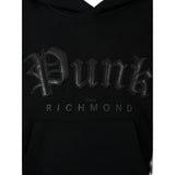 John Richmond Felpa tinta unita con Cappuccio Nero per Neonato RBA25021FEXN NERO JOHN RICHMOND 
