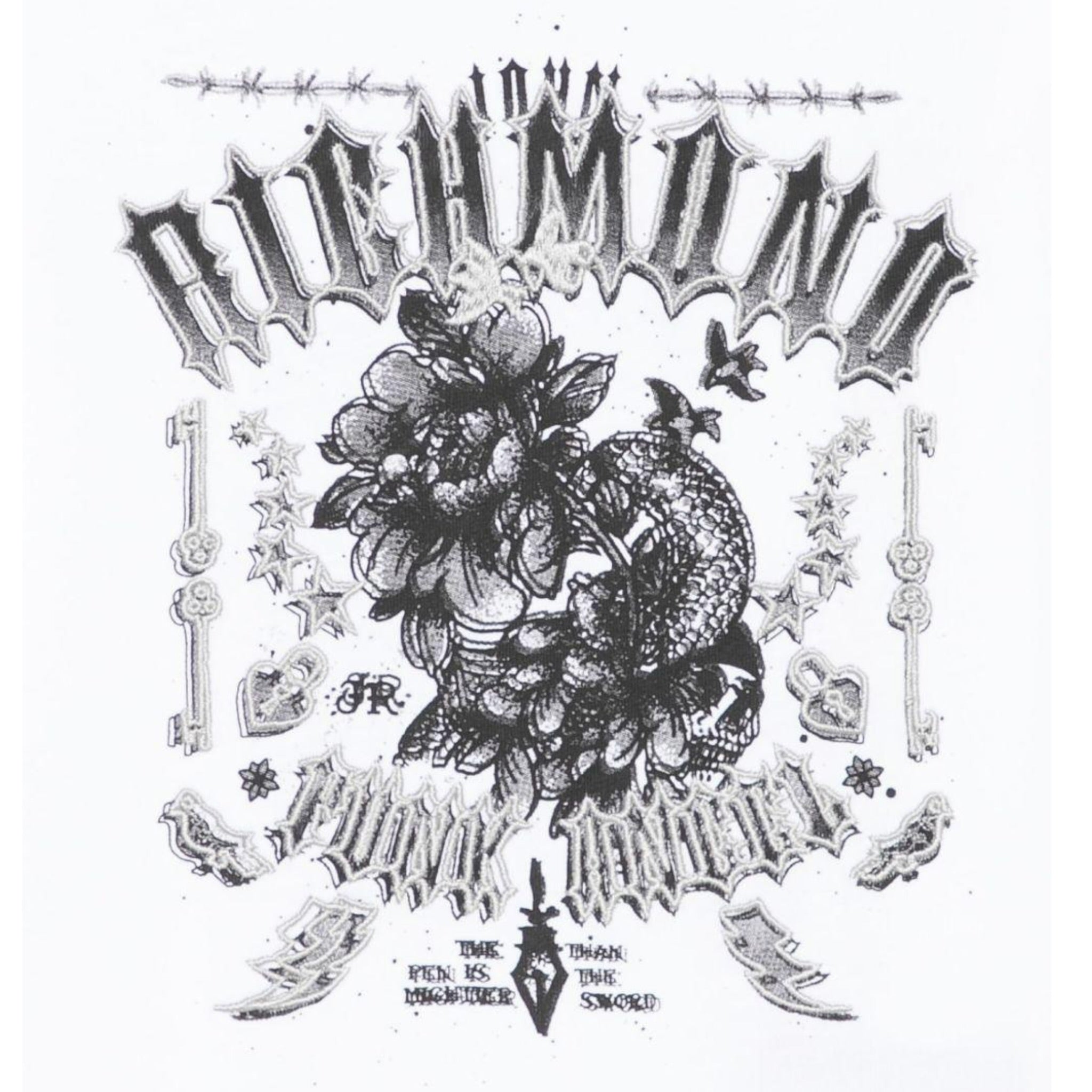 John Richmond T-Shirt tinta unita con Stampa Bianco per Bambino RBA25026TSXX BIANCO JOHN RICHMOND 